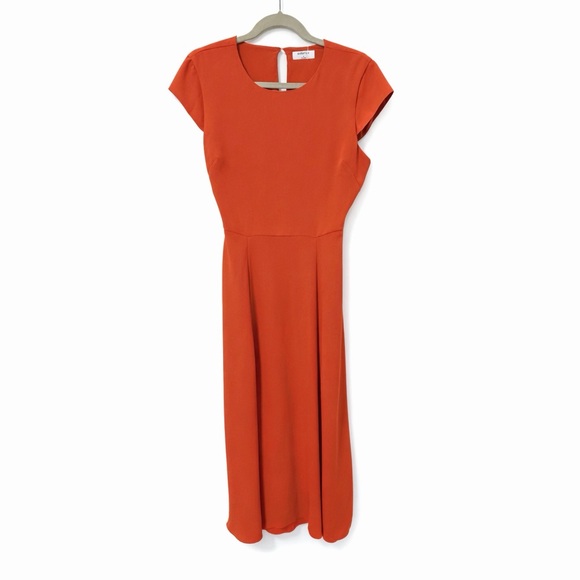 Aritzia Babaton “Hampton” Dress Women’s Size 6 – Burnt Orange - Picture 4 of 13